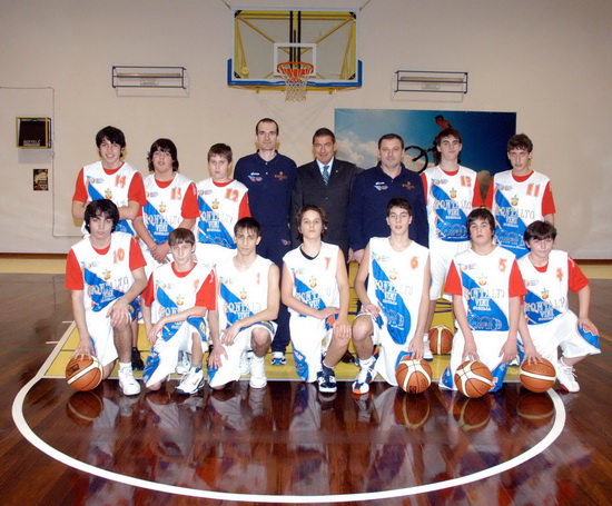 L'A.I.C.S. Barone Montalto Basket Forlì con il Pres. Naz. A.I.C.S