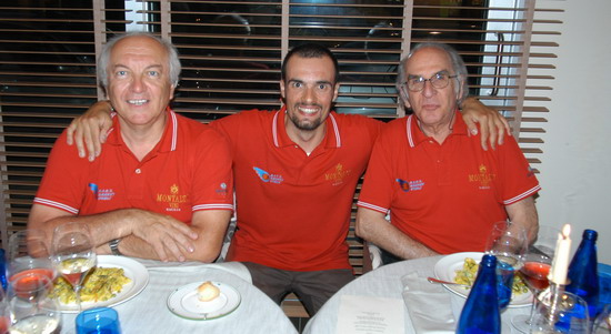 ll Socio Fondatore di Barone Montalto S.p.a. Alfeo Martini, il Presidente Gabriele Ghetti e il G.M. Piero Gaiotti