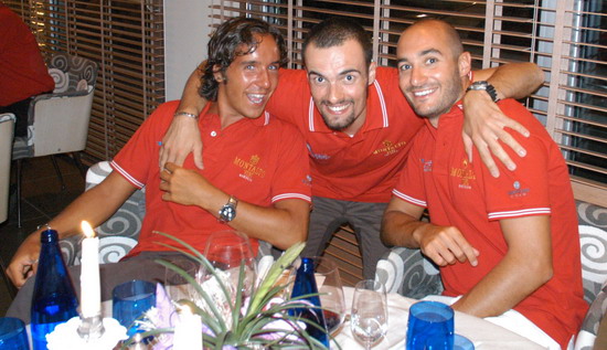 Il pallidissimo Luca Lasi e Stefano Todeschini (auguri!?!?!)