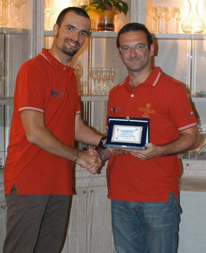 Il Presidente Gabriele Ghetti omaggia con targa ricordo l'A.D. Barone Montalto S.p.a. Marco Martini