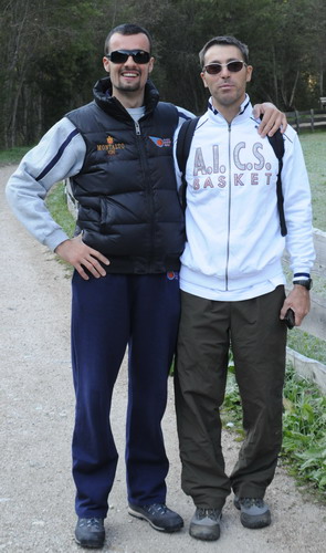 Il Presidente Ghetti e l'ex-coach Stefano Colombo
