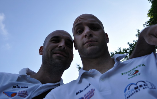 Coach Raggi e coach Domeniconi (il fotografo)